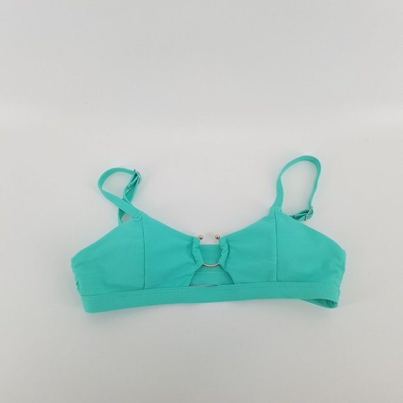 Shein turquoise padded bikini top size S - Picture 1 of 3